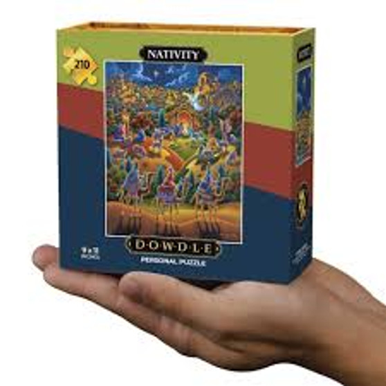 Nativity Holy Family 90238 Personal Mini Jigsaw 210 Piece Puzzle 9 x 11" Dowdle Boardwalk