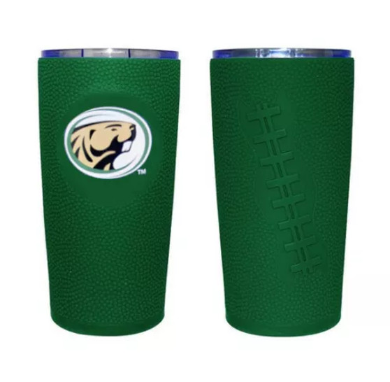 Bemidji State Beavers NCAA 2414 Football Grip Wrap Stainless Steel Tumbler 20 oz