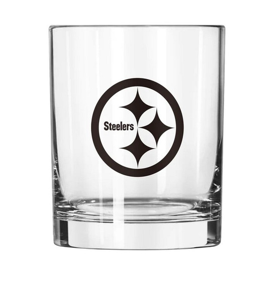 Pittsburgh Steelers NFL Gameday Lowball Whisky Rocks Glass 14 oz