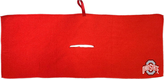Ohio State Buckeyes NCAA 16 x 40" Team Golf Microfiber Waffle Towel Red
