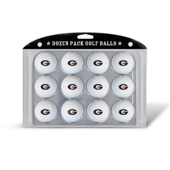 Georgia Bulldogs NCAA (12) Regulation Size Golf Balls Set Dozen