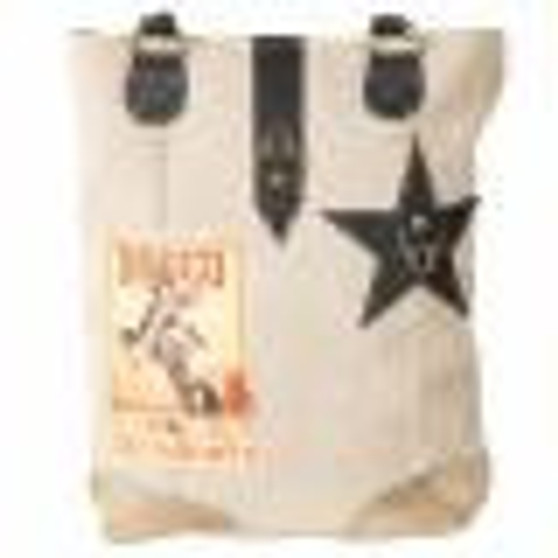 Horse 54877 Rodeo State Fair Book Bag Tote Purse 10 x 14" Recycled Tent Canvas