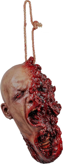 Decapitated Head 27952 Shotgun Blast Halloween Prop Figurine 4.8" H Latex