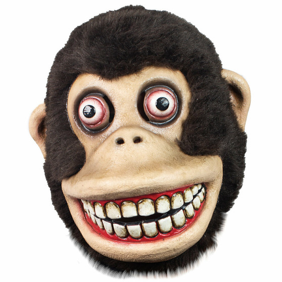 J Chimp 26954 Monkey Playing Cymbals Full Head Cosplay Costume Latex Mask Adult One Size