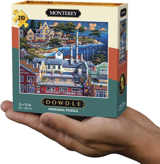 Monterey 90537 California 210 Piece Personal Mini Jigsaw Puzzle 9 x 11" Dowdle Boardwalk