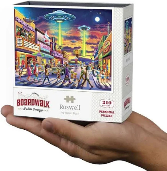 Roswell 90671 Aliens New Mexico 210 Piece Personal Mini Jigsaw Puzzle 9 x 11" Dowdle Boardwalk