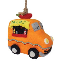 Taco Truck 484082  Wild Woolies Sheep Wool Felt Birdhouse 8.7" H
