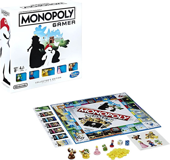 Monopoly Nintendo Gamer Strategy Board Game 2-4 Players Limited Edition
