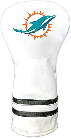 Miami Dolphins NFL Vintage Driver Logo Golf Club Head Cover White