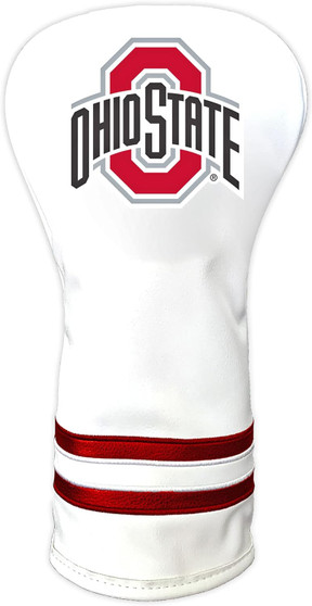 Ohio State Buckeyes NCAA Vintage Driver Logo Golf Club Head Cover White
