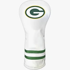 Green Bay Packers NFL Vintage Fairway Logo Golf Club Head Cover White