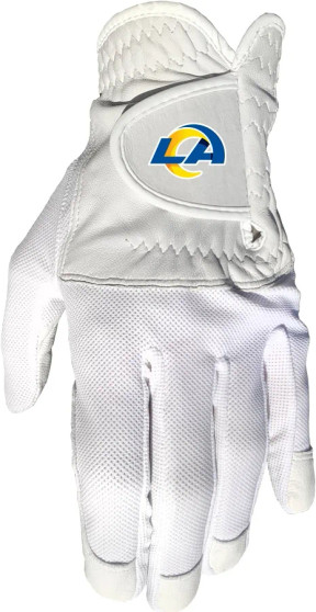 Los Angeles Rams NFL Mesh Leather Golf Glove Left Hand for Right Handed Golfer