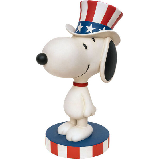 Snoopy Americana 15139 Indoor Outdoor 8" H Resin Garden Statuary