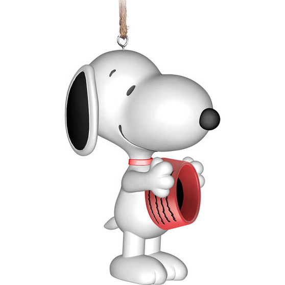 Snoopy Holding Bowl 10361 3D Shaped Weather Resistant Indoor Outdoor Birdhouse 9” H
