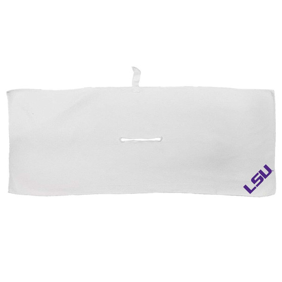 LSU 16 x 40" Team Golf Microfiber Waffle Towel White