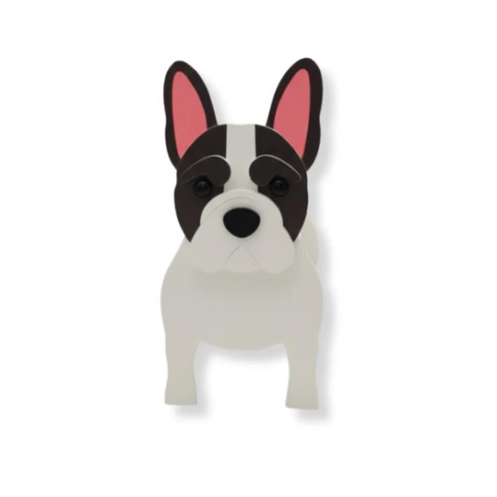French Bulldog Planter 13.3" H PVC