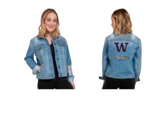 Washington Huskies Distressed Denim Days Jacket by FOCO