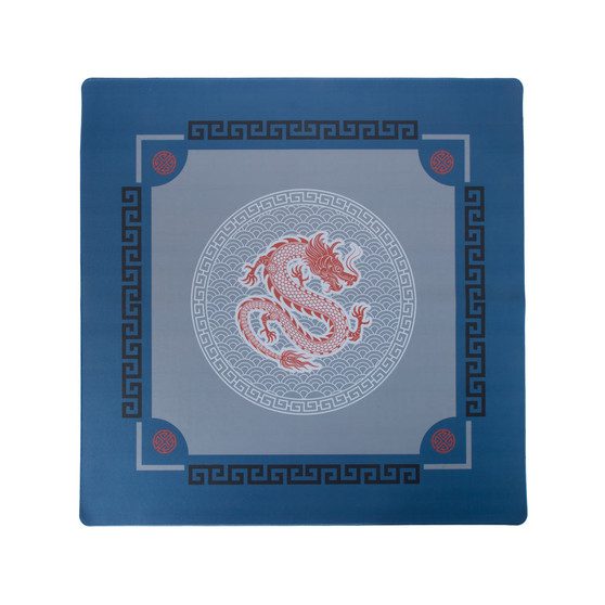 Dragon Mahjong Neoprene Durable 2 mm Thick Mat Navy Blue 31 x 31"