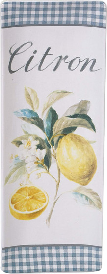Citron 23131 Ceramic Lemon Rectangular Serving Platter 16 x 6"