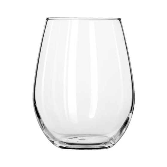 Clear 15 oz Stemless Wine Glass Blank