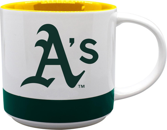 Oakland A's Athletics MLB 521-C18TTM Two Tone Ceramic Coffee Mug Tea Cup 16 oz