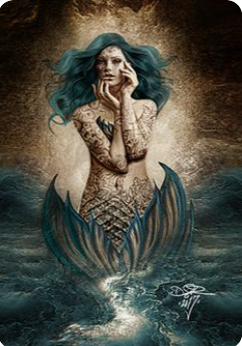 Mermaid Canvas Canvas Art Print by Digoil Renowned 7.5 X 10"