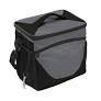 Plain Charcoal Blank Insulated Lunch Box 24 Can Cooler Bag Gray