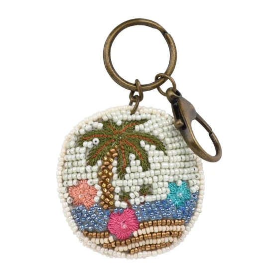KEYCHAIN POUCH HIBISCUS SMALL