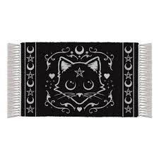 Black Cat 15882 PURRFECT 38.19" X 20.28" Cotton Entryway Rug Floor Mat
