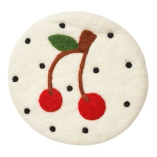 Cherry Harvest Mary Engelbreit 8" Wool Trivet