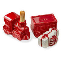 Train Toothpick Holder And Salt and Pepper Shaker Set