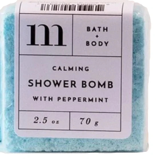 Shower Bomb Steamer Calming with Peppermint by Mixture Bath & Body 2.5 oz