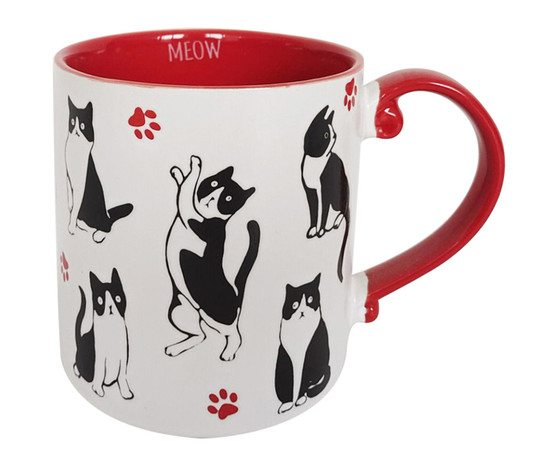 Trent Tuxedo Cat 75667 Ceramic Coffee Mug Tea Cup 18 oz Blue Sky
