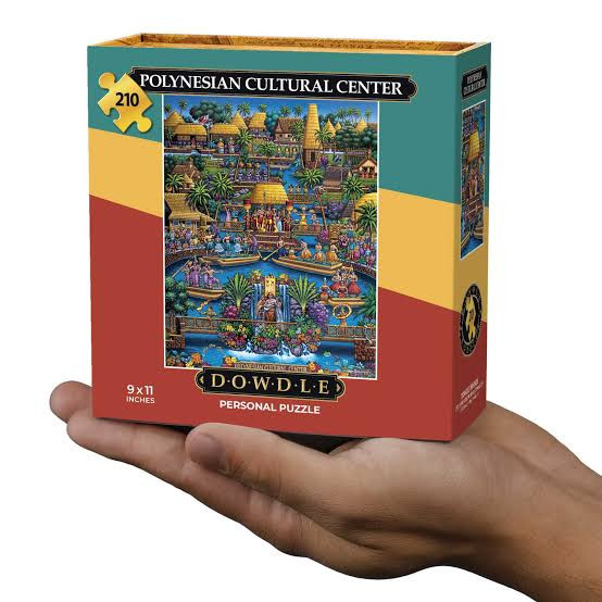 Polynesian Cultural Center 90246 210 Piece Personal Mini Jigsaw Puzzle 9 x 11" Dowdle