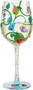 Song Birds 15 oz Artisan Painted Wine Glass Gift Boxed  Lolita