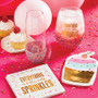 Everything is Better with Sprinkles Stemless Wine Glass 20 oz 3.5 X 5" H