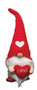 Valentino Gnome T3917 Holding Heart Red Hat White Beard Valentine's Day Love 15"