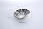Sea Shell Serving Bowl CER1969 Silver Ceramic Titanium 10 X 8.75"