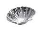 Sea Shell Serving Bowl CER1969 Silver Ceramic Titanium 10 X 8.75"
