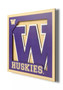 University of Washington Huskies NCAA Logo 3D Wall Art 12 X 12