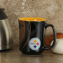 Pittsburgh Steelers NFL Reflective Metallic Coffee Tea Cup Mug Ceramic 11 oz