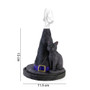 Magical Black Cat Witch Hat 3209 Incense Cone Stick Burner Holder 4.5" H