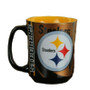 Pittsburgh Steelers NFL Reflective Metallic Coffee Tea Cup Mug Ceramic 15 oz