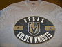 Vegas Golden Knights NHL Men's Long Sleeve Waffle Tee Distressed Oval Logo Grey