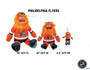 Philadelphia Flyers NHL Mascot Gritty Plush Zipper Pull Keychain 4.5" H