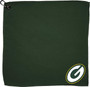 Green Bay Packers NFL 15 X 15" Microfiber Waffle Golf Towel w/ Carabiner Clip