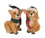 Corgi 21126 Corki Christmas 3D Puppy Dog Ceramic Salt and Pepper Shaker Set