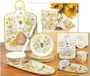Bee Sweet 40903 Susan Winget Oval Chip & Dip Tray 15 x 6 Bowl 4.75 x 2" Melamine