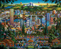 Portland City of Roses 90289 Oregon Personal Mini Jigsaw 210 Piece Puzzle 9 x 11" Dowdle Boardwalk