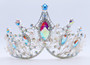 Silver Tiara 62B-1760 Glass Opal Rhinestone Costume Accessories